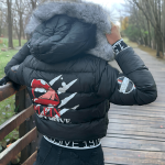 Jachete de iarnă pentru femei , glugă în jos - imagine 5