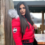 Jachete de iarnă pentru femei , glugă în jos - imagine 8