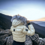 Jachete de iarnă pentru femei , glugă în jos - imagine 7