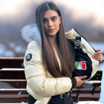 Jachete de iarnă pentru femei , glugă în jos - imagine 6