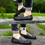 Pánská obuv s reliéfní kůží kód- 44456 - Image 4