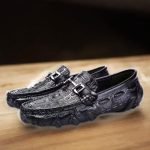 Pánská obuv s reliéfní kůží kód- 44456 - Image 8