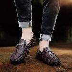 Pánská obuv s reliéfní kůží kód- 44456 - Image 3