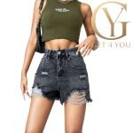 Дамски дънкови къси панталони КОД 2001 - Image 5