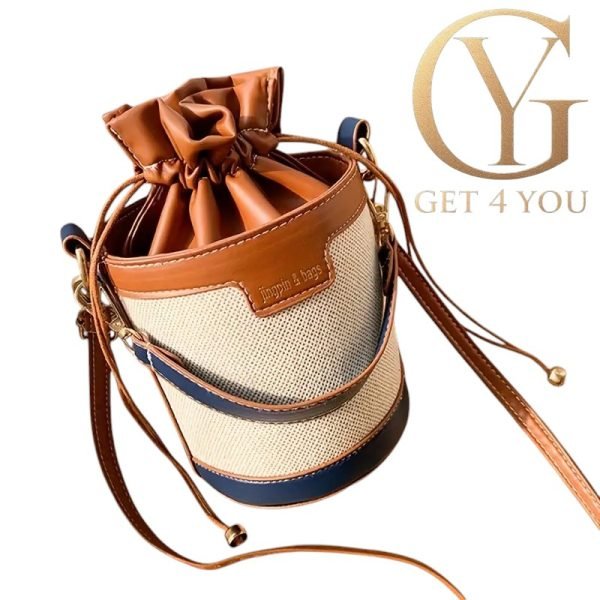 Geantă tip găleată din pânză pentru femei COD 8011