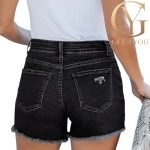 Дамски дънкови къси панталони КОД 2004 - Image 3