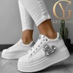 Damen Turnschuhe Crystal Heart CODE 20112