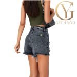 Дамски дънкови къси панталони КОД 2001 - Image 2